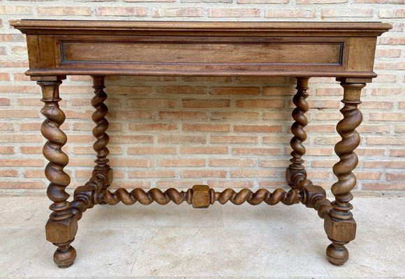 Early 19th Century French Walnut Worktable-NOU-1802858