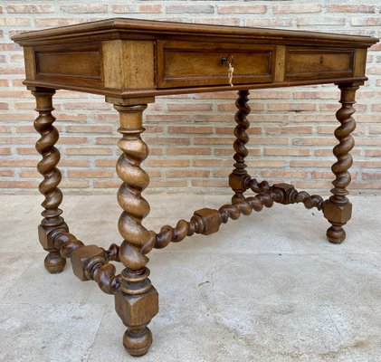 Early 19th Century French Walnut Worktable-NOU-1802858