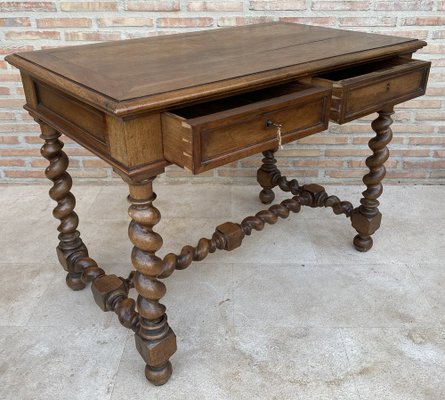 Early 19th Century French Walnut Worktable-NOU-1802858