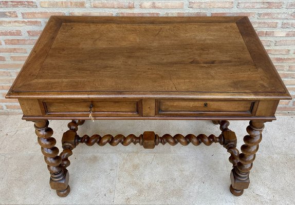 Early 19th Century French Walnut Worktable-NOU-1802858