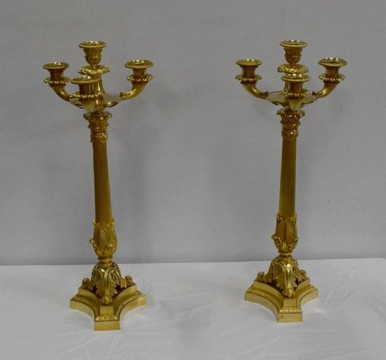 Early 19th Century Golden Bronze Candelabra-RVK-1069102