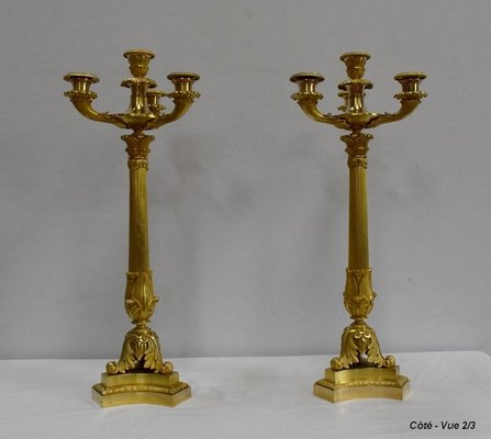 Early 19th Century Golden Bronze Candelabra-RVK-1069102