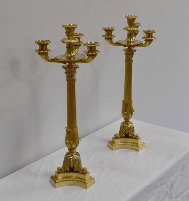 Early 19th Century Golden Bronze Candelabra-RVK-1069102