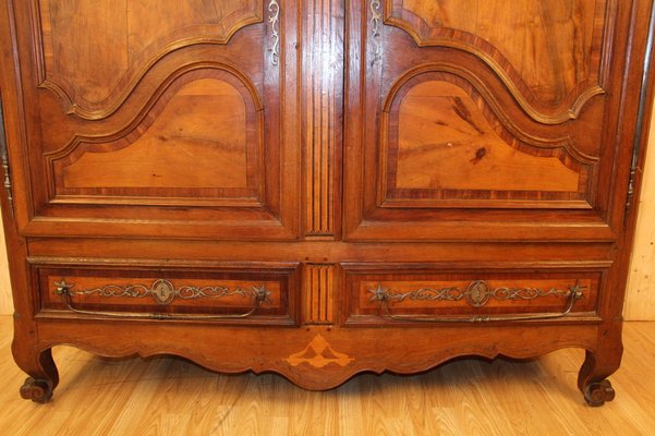 Early 19th Century Lorraine Wardrobe in Marquetry with Empire Eagle-KMQ-1739094