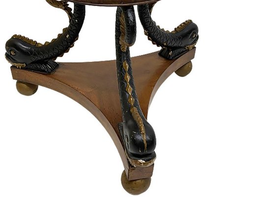 Early 19th Century Mahogany Tea Stove with 3 Dolphins-UCH-1224243