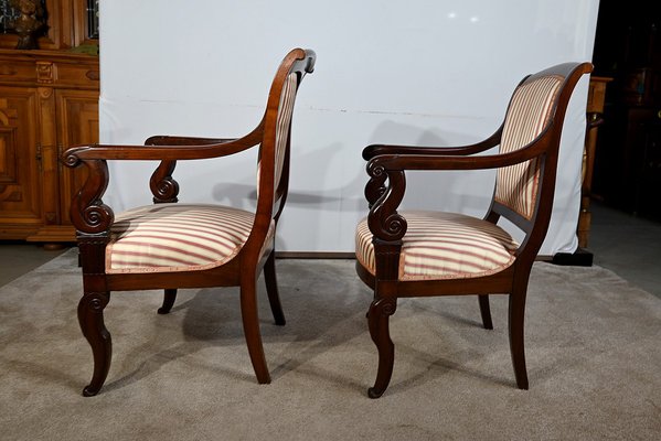 Early 19th Century Massive Cuba Mahogany Armchairs, Set of 2-RVK-1711121