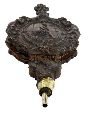 Early 19th Century Oak Bellows Richly Carved with a Mythological Scene-UCH-1224157