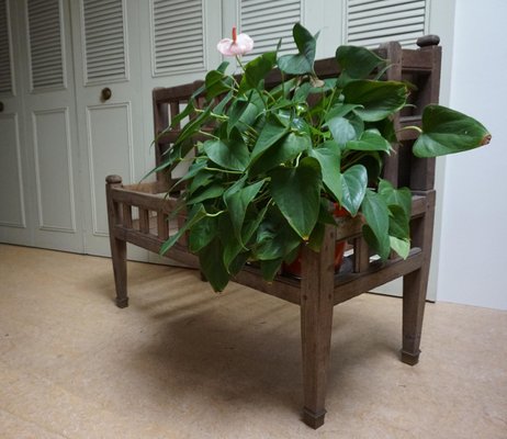 Early 19th Century Oak Garden or Porch Planter Stand-EA-1105690