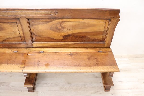 Early 19th Century Solid Walnut Bench-DCO-1801370