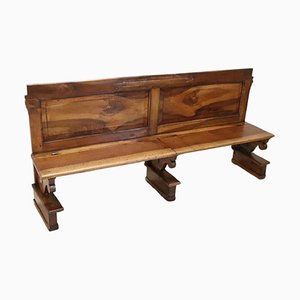 Early 19th Century Solid Walnut Bench-DCO-1801370