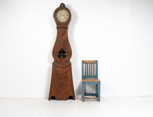 Early 19th Century Swedish Faux Paint Long Case Clock-MJF-1405850