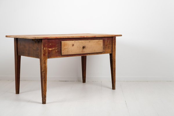 Early 19th Century Swedish Gustavian Style Rustic Worktable-MJF-958540