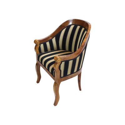 Early 19th Century Viennese Biedermeier Walnut Armchair-WFJ-1819184