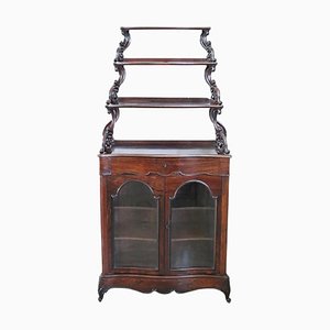 Early 19th Century Vitrine with Etagere-DCO-1749877