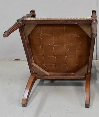 Early 19th Century Walnut Armchair in Louis XVI Style-RVK-1438405