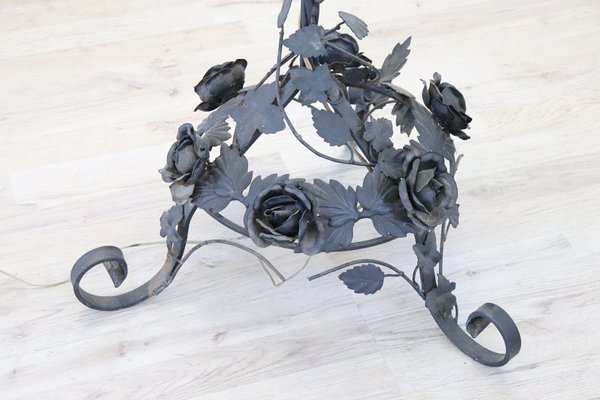 Early 20th Century Art Nouveau Iron Floor Lamp, 1890s-DCO-1750164