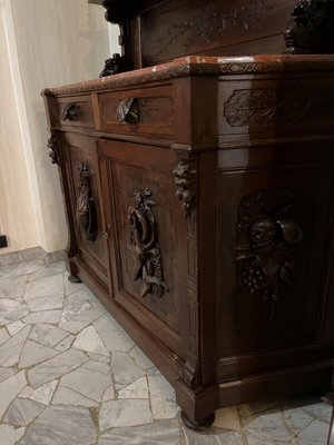 Early 20th century Art Nouveau Sideboard in Solid Walnut-OLY-1737136