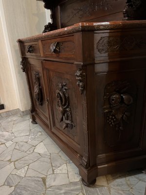 Early 20th century Art Nouveau Sideboard in Solid Walnut-OLY-1737136