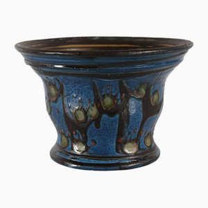 Early 20th Century Art Object Ceramic Flowerpot from Herman A. Kähler, Denmark, 1920s-QQ-1758347