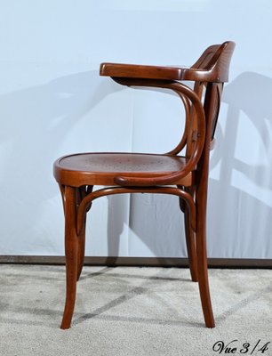 Early 20th Century Beech Desk Armchair from J&J Kohn, 1890s-RVK-1735217