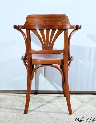 Early 20th Century Beech Desk Armchair from J&J Kohn, 1890s-RVK-1735217