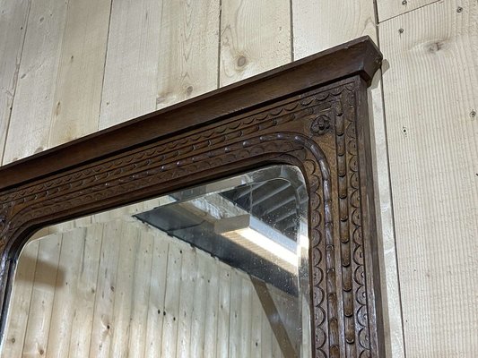 Early 20th Century Carved Oak Mirror-QYF-2043185