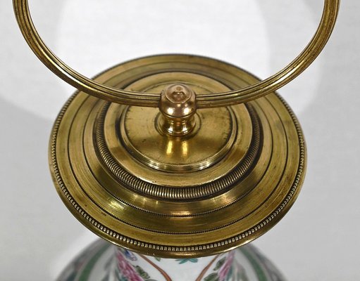 Early 20th Century Chinese and Brass Porcelain Lamp, 1890s-RVK-1401189