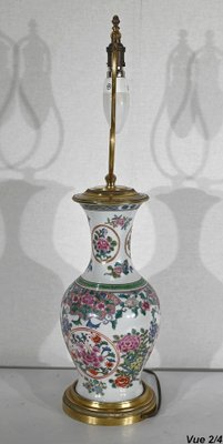 Early 20th Century Chinese and Brass Porcelain Lamp, 1890s-RVK-1401189