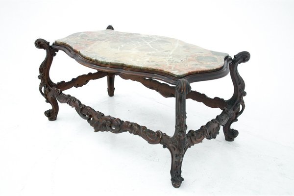 Early 20th Century Coffee Table With a Marble Top, Italy-BXB-1245198