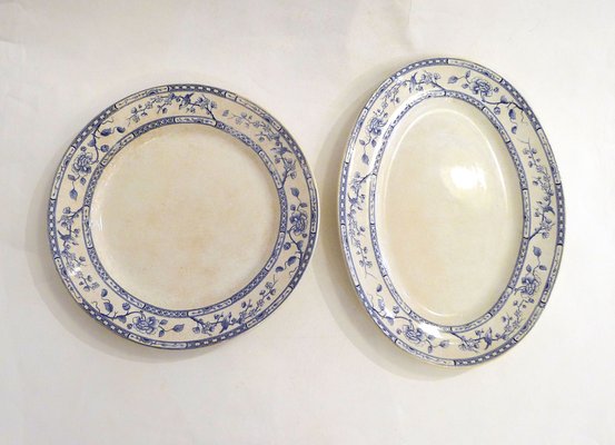 Early 20th Century Creil Montereau Dishes, France, 1890s, Set of 2-RNR-1366893