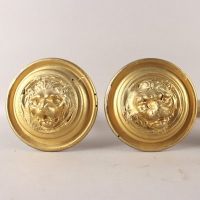 Early 20th Century Curtain Holders in Gilded Wood, Set of 4-VMM-1713223