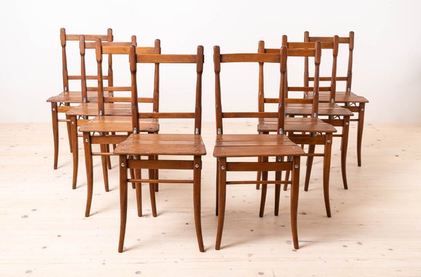 Early 20th Century Dining Chairs by Valentin Jadrníček, 1890s, Set of 8-MJR-2020013