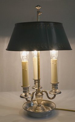 Early 20th Century Empire Style White Metal Hotbed Lamp, 1890s-RVK-1420381