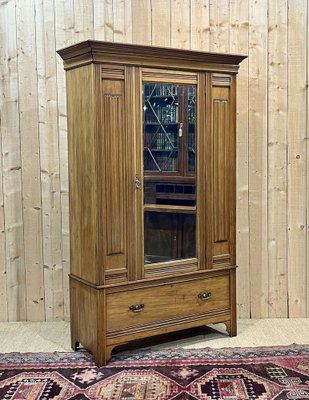 Early 20th Century English Bonnetière in Blond Mahogany-QYF-2043176