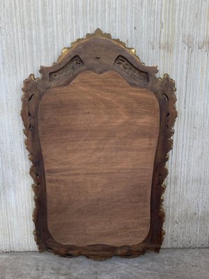 Early 20th Century French Empire Carved Giltwood Mirror-PSK-1072426