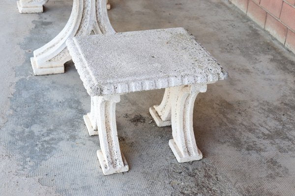 Early 20th Century Garden Table and Stools, Set of 3-DCO-1740917