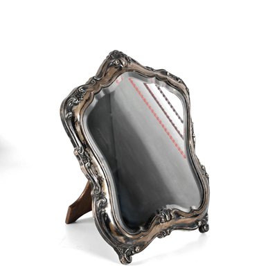 Early 20th Century Italian Louis XV Style 800 Silver Table Mirror, 1930s-JDR-1441780