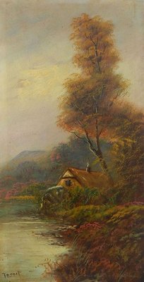 Early 20th Century Landscape Oil Painting by Trent British-ARU-626138