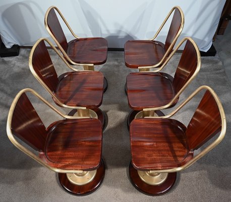 Early 20th Century Liner Chairs, England, Set of 6-RVK-1711129