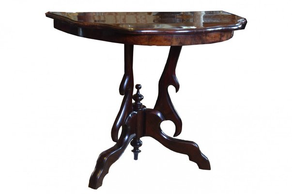 Early 20th Century Louis Philippe Style Polish Beech Walnut Console-FSD-1176594