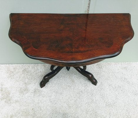 Early 20th Century Louis Philippe Style Polish Beech Walnut Console-FSD-1176594