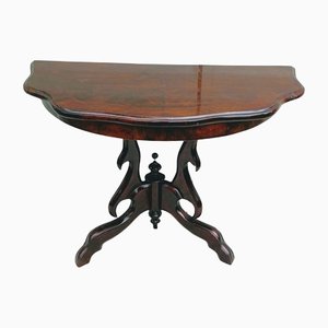 Early 20th Century Louis Philippe Style Polish Beech Walnut Console-FSD-1176594