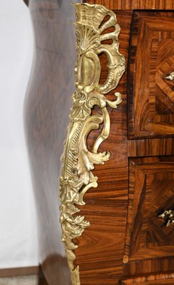 Early 20th Century Louis XIV-Louis XV Transition Style Marquetry Chest of Drawers-RVK-1800456