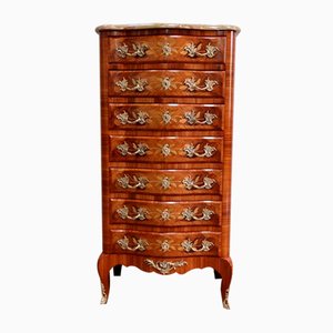 Early 20th Century Louis XV Style Marquetry Chest of Drawers-RVK-1328972