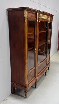 Early 20th Century Louis XVI Style Book Shelf in Cherry & Mahogany-RVK-1318477