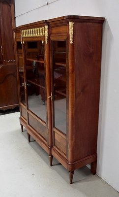 Early 20th Century Louis XVI Style Book Shelf in Cherry & Mahogany-RVK-1318477