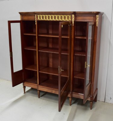 Early 20th Century Louis XVI Style Book Shelf in Cherry & Mahogany-RVK-1318477