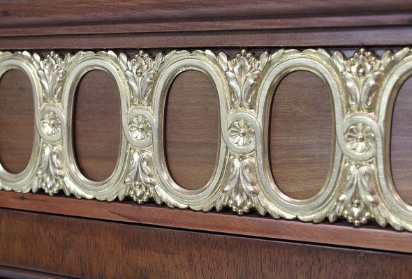 Early 20th Century Louis XVI Style Book Shelf in Cherry & Mahogany-RVK-1318477