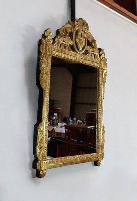 Early 20th Century Louis XVI Style Golden Wood Mirror-RVK-1328641