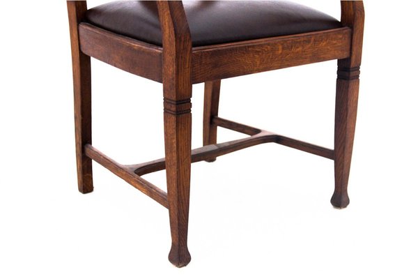 Early 20th Century Oak Armchair, Western Europe, 1910s-BXB-1758306